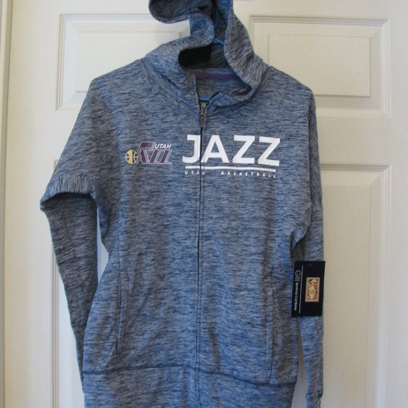 Utah Jazz Basketball Hoodie Full Zip Small by GIII 4her by Carl Banks NWT FINAL - Picture 1 of 6